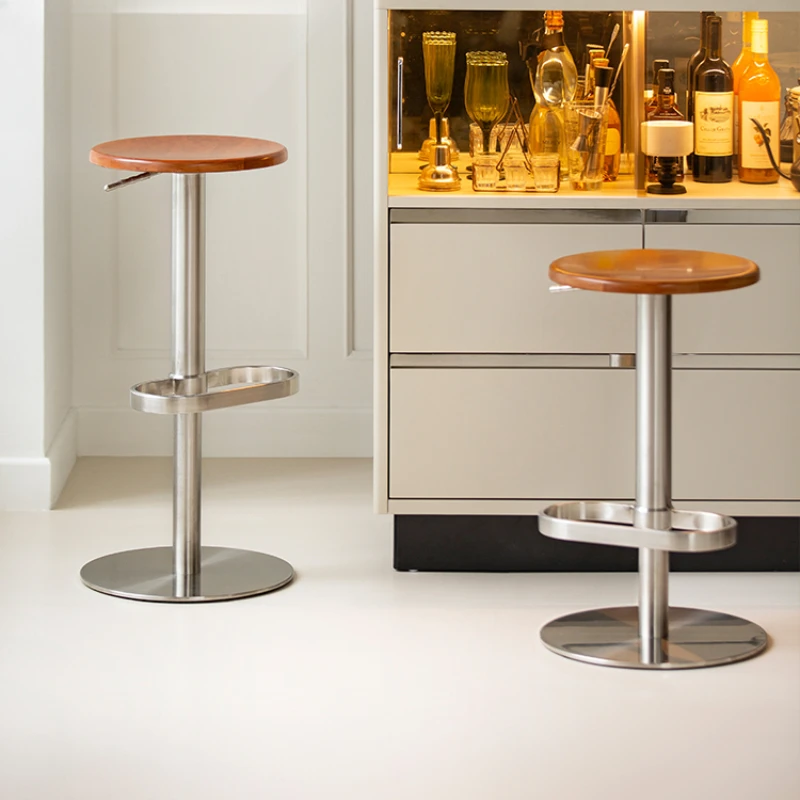 Light Luxury Bar Chair Designer's Home Solid Wood High Bar Chair Modern Simple Solid Wood High Feet Metal Bar Chair
Light Luxury Bar Chair Designer's Home Solid Wood High Bar Chair Modern Simple Solid Wood High Feet Metal Bar Chair