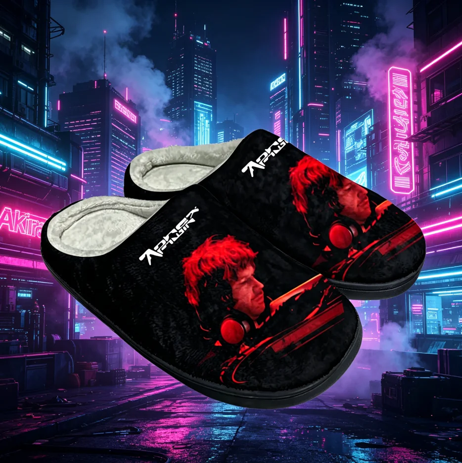 Aphex Twin Electronic Music Mixer Custom Winter House Slippers Full Print Fluffy Plush Lining Shockproof Anti Slip Comfortable U
Aphex Twin Electronic Music Mixer Custom Winter House Slippers Full Print Fluffy Plush Lining Shockproof Anti Slip Comfortable U