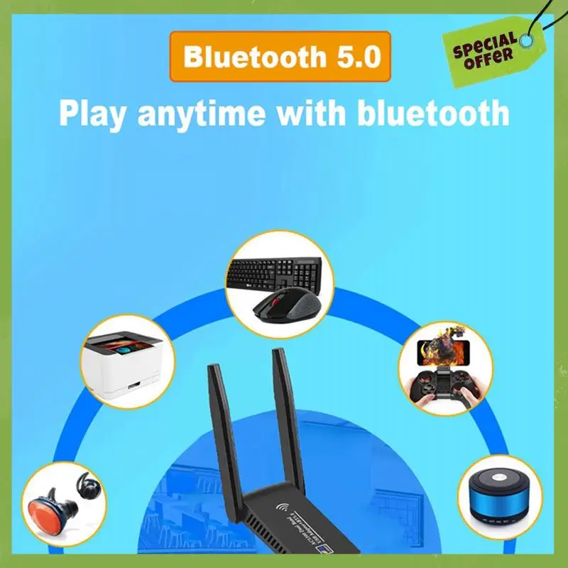 1300 Мбит/с USB Wi-Fi адаптер USB 3.0 Bluetooth 5,0 ключ 2,4G и 5 ГГц двухдиапазонный Wi-Fi 5 сетевой беспроводной приемник WLAN
1300 Мбит/с USB Wi-Fi адаптер USB 3.0 Bluetooth 5,0 ключ 2,4G и 5 ГГц двухдиапазонный Wi-Fi 5 сетевой беспроводной приемник WLAN