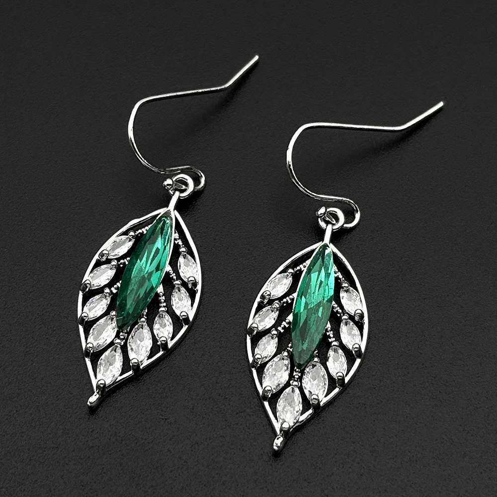 Y2K Aesthetic Emerald Green Zircons Leaf Copper Drop Earrings for Women Silver Color Boho Dangle Earrings Wedding Gift Jewelry
Y2K Aesthetic Emerald Green Zircons Leaf Copper Drop Earrings for Women Silver Color Boho Dangle Earrings Wedding Gift Jewelry