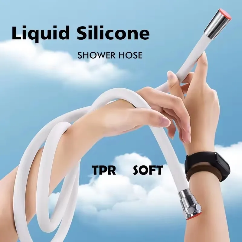 1.5/2M Latex Shower Head Hose Flexible Tube Pipe High Pressure Silicone Powerful Tap Faucet Toilet Bathroom Accessories
1.5/2M Latex Shower Head Hose Flexible Tube Pipe High Pressure Silicone Powerful Tap Faucet Toilet Bathroom Accessories