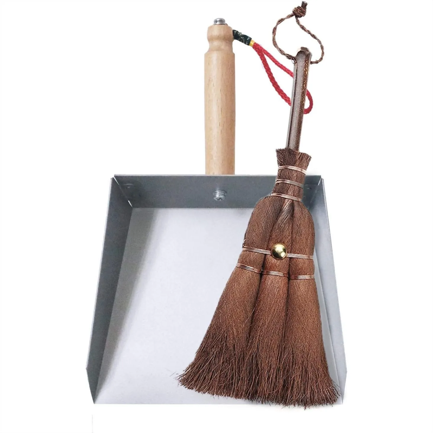 Mini Metal Dustpan and Brush Set for Fireplace Ash Cleaning, Stainless Steel Dust Pan with Natural Palm Broom
Mini Metal Dustpan and Brush Set for Fireplace Ash Cleaning, Stainless Steel Dust Pan with Natural Palm Broom