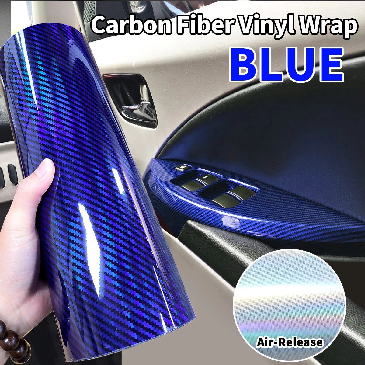 High Gloss Laser Blue Carbon Fiber Vinyl Film - Rainbow Motorcycle Body Stickers Car Wrap Foil Accessory
High Gloss Laser Blue Carbon Fiber Vinyl Film - Rainbow Motorcycle Body Stickers Car Wrap Foil Accessory 