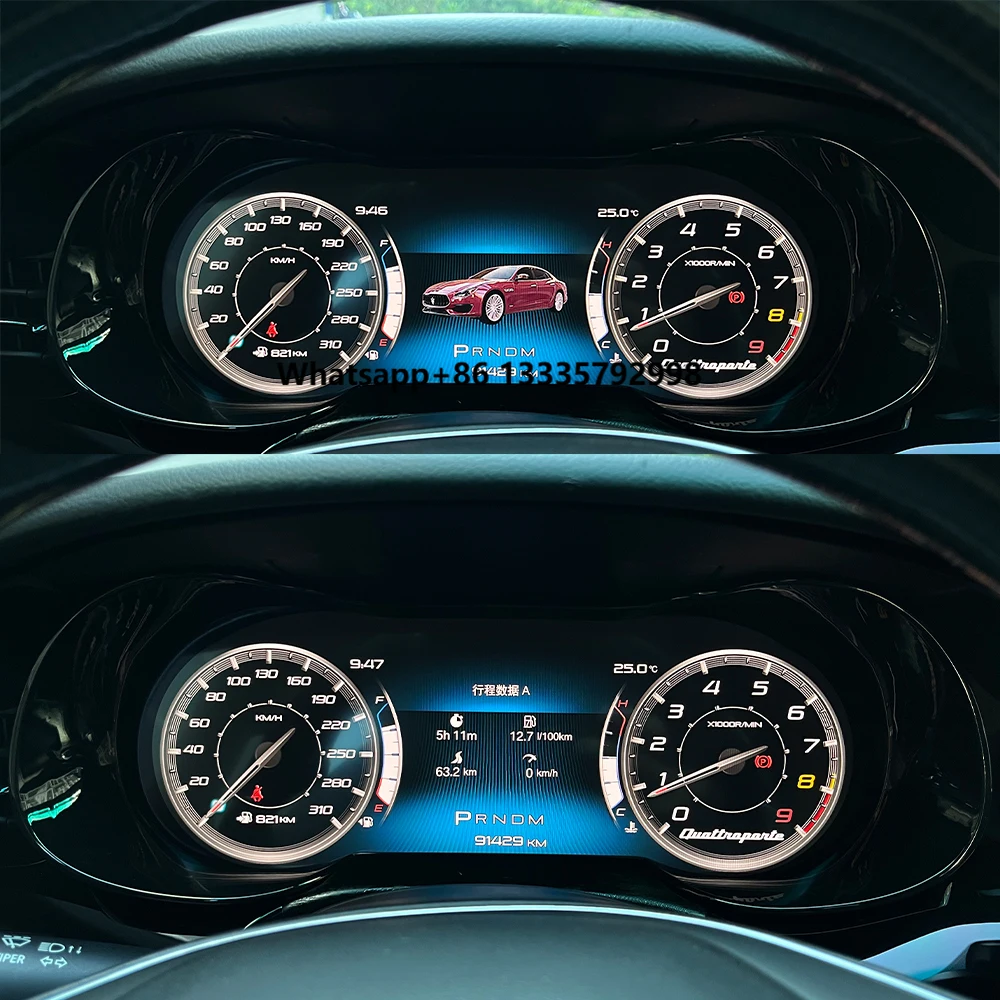Android 13 Car Digital Cluster Virtual Cockpit Odometer Screen for Maserati Quattroporte 2013-2021 Dashboard Speed Meter LCD
Android 13 Car Digital Cluster Virtual Cockpit Odometer Screen for Maserati Quattroporte 2013-2021 Dashboard Speed Meter LCD