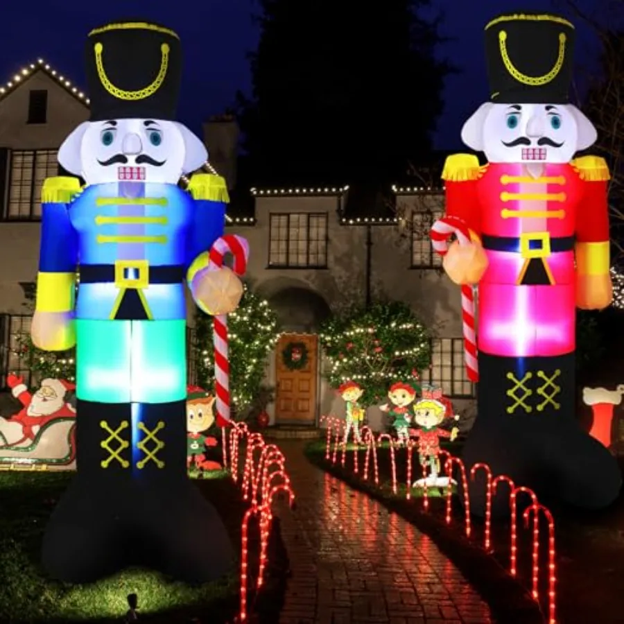 2 Pcs 8 ft Christmas Inflatables Nutcracker Outdoor Decoration Christmas Blow up Yard Decoration Inflatables Nutcracker Soldier
2 Pcs 8 ft Christmas Inflatables Nutcracker Outdoor Decoration Christmas Blow up Yard Decoration Inflatables Nutcracker Soldier