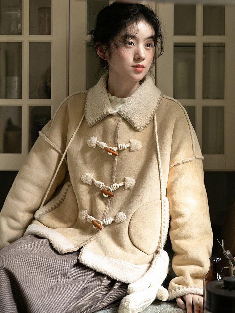 Nesoulum замшевое куртка из меха ягненка, женское зимнее винтажное верхнее пальто небольшого размера желтого и коричневого цвета, верхняя одежда для поездок на работу
Nesoulum замшевое куртка из меха ягненка, женское зимнее винтажное верхнее пальто небольшого размера желтого и коричневого цвета, верхняя одежда для поездок на работу