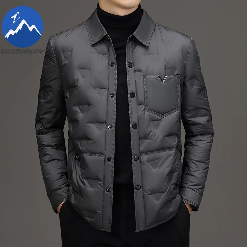 Maxbarley Luxury Mens Down Jacket Casual Notch Collar Office Lightweight Padded Jacket Outdoor Cold Resistant Winter Down Coat
Maxbarley Luxury Mens Down Jacket Casual Notch Collar Office Lightweight Padded Jacket Outdoor Cold Resistant Winter Down Coat