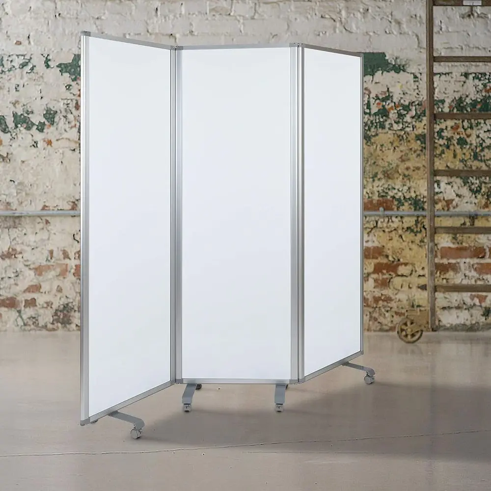 Mobile Magnetic Whiteboard with 3 Partitions, Locking Casters, 72 High x 24 Wide
Mobile Magnetic Whiteboard with 3 Partitions, Locking Casters, 72 High x 24 Wide