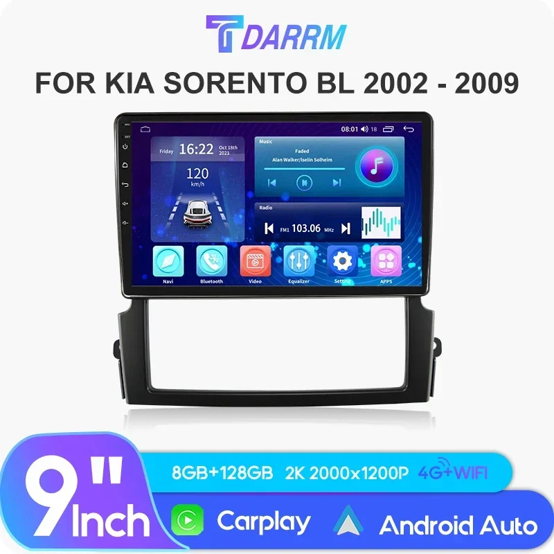 TDARRM For Kia Sorento BL 2002-2011 Car Radio Multimedia Navigation GPS CarPlay Stereo 2 Din Screen Head Unit Android 16PIN
TDARRM For Kia Sorento BL 2002-2011 Car Radio Multimedia Navigation GPS CarPlay Stereo 2 Din Screen Head Unit Android 16PIN
