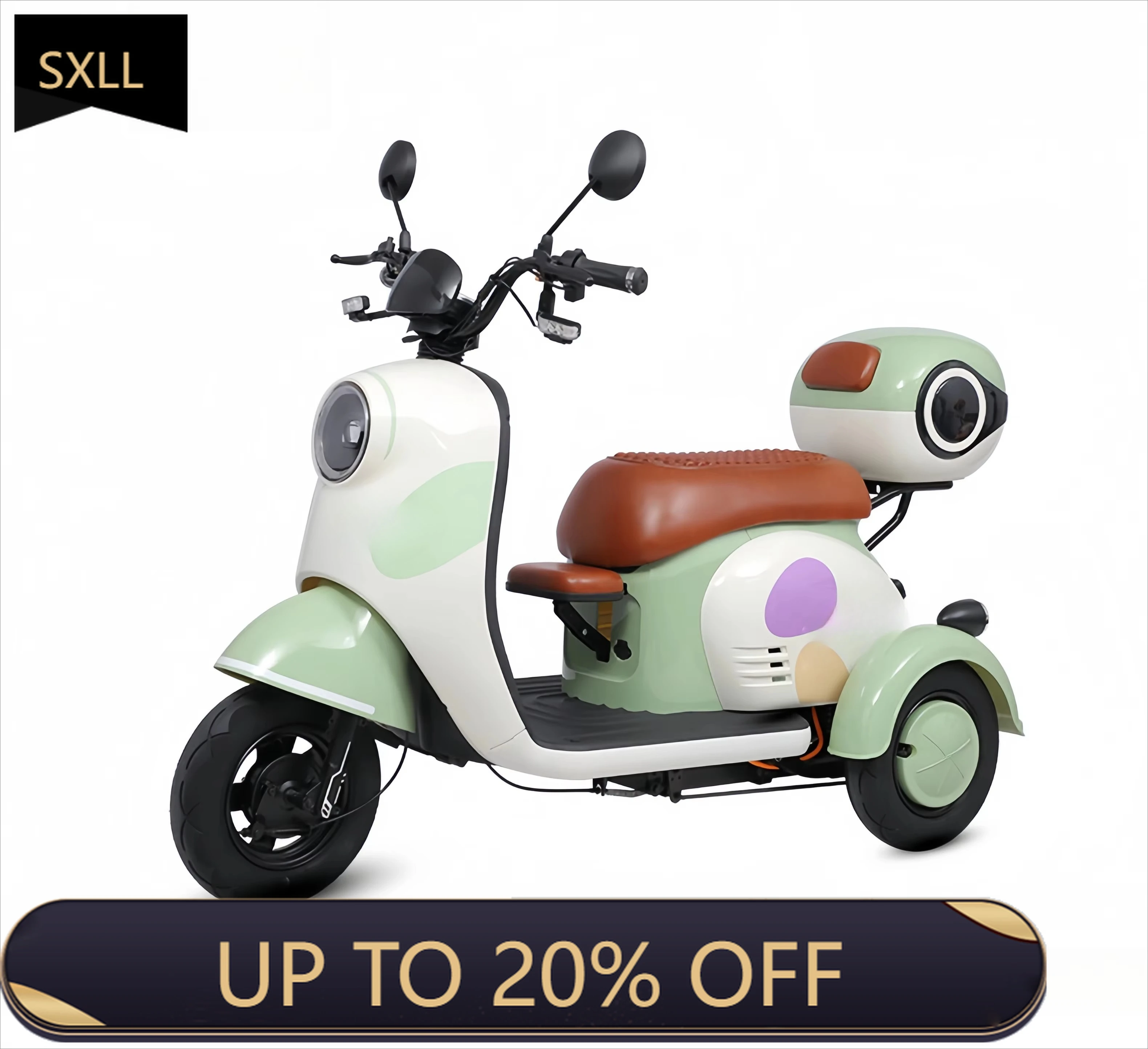 SXLL Вездеходный электрический трехколесный велосипед, 3-колесный двигатель 600 Вт, 30-50 километров, срок службы батареи, задние барабанные тормоза, открытый корпус 48 В, высокая нагрузка
SXLL Вездеходный электрический трехколесный велосипед, 3-колесный двигатель 600 Вт, 30-50 километров, срок службы батареи, задние барабанные тормоза, открытый корпус 48 В, высокая нагрузка