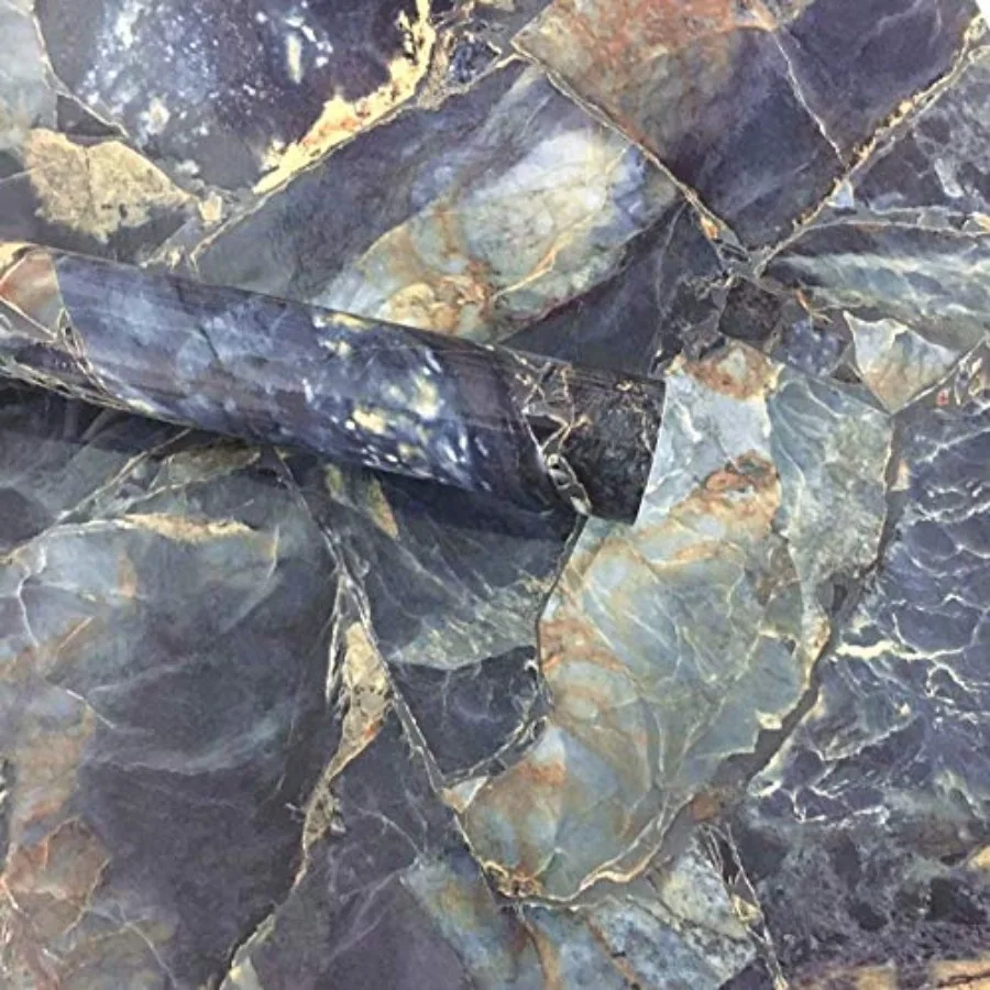 Blue Stone Marble Granite Look Effect Countertops Gloss Vinyl Film 12inch by 79inch Blue Stone
Blue Stone Marble Granite Look Effect Countertops Gloss Vinyl Film 12inch by 79inch Blue Stone