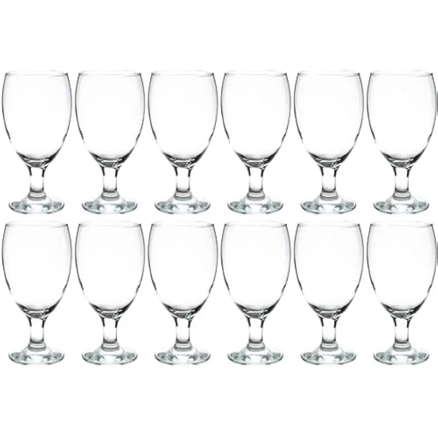 Vikko Classic Goblet Party Glasses, 20 Ounce Iced Tea and Water Goblets, Set of 12, Dishwasher Safe Durable Glassware
Vikko Classic Goblet Party Glasses, 20 Ounce Iced Tea and Water Goblets, Set of 12, Dishwasher Safe Durable Glassware