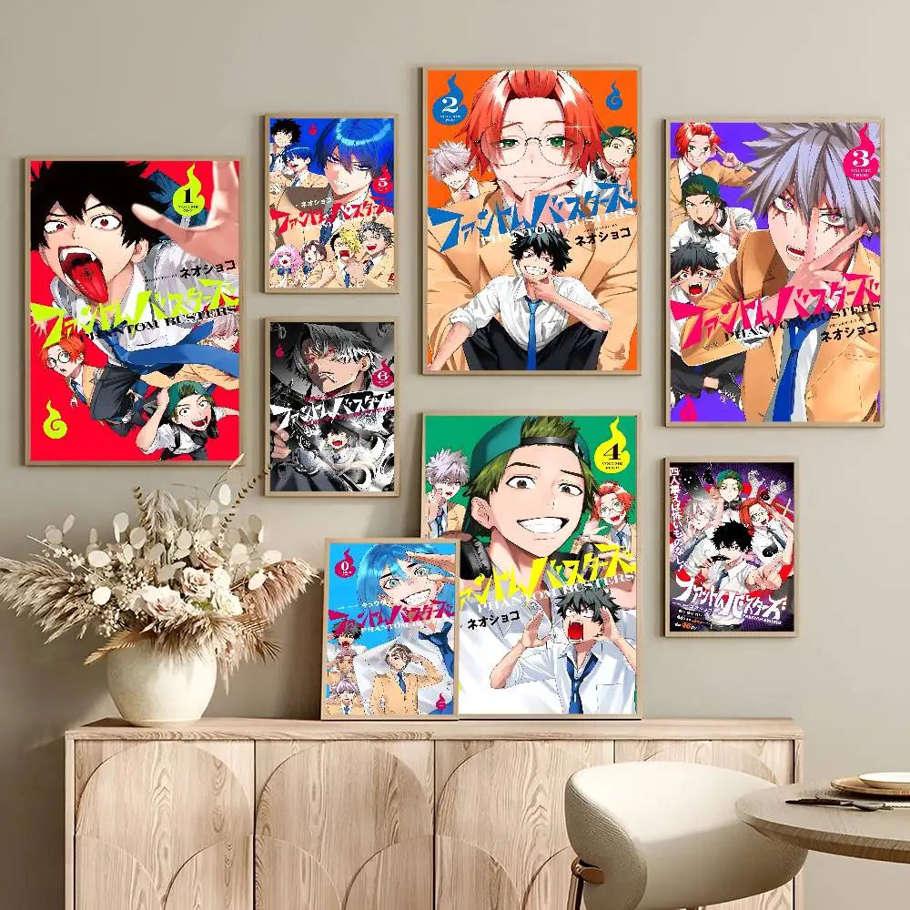 Japanese anime P-Phantom busters Classic Vintage Posters Decoracion Painting Wall Art White Kraft Paper Kawaii Room Decor
Japanese anime P-Phantom busters Classic Vintage Posters Decoracion Painting Wall Art White Kraft Paper Kawaii Room Decor