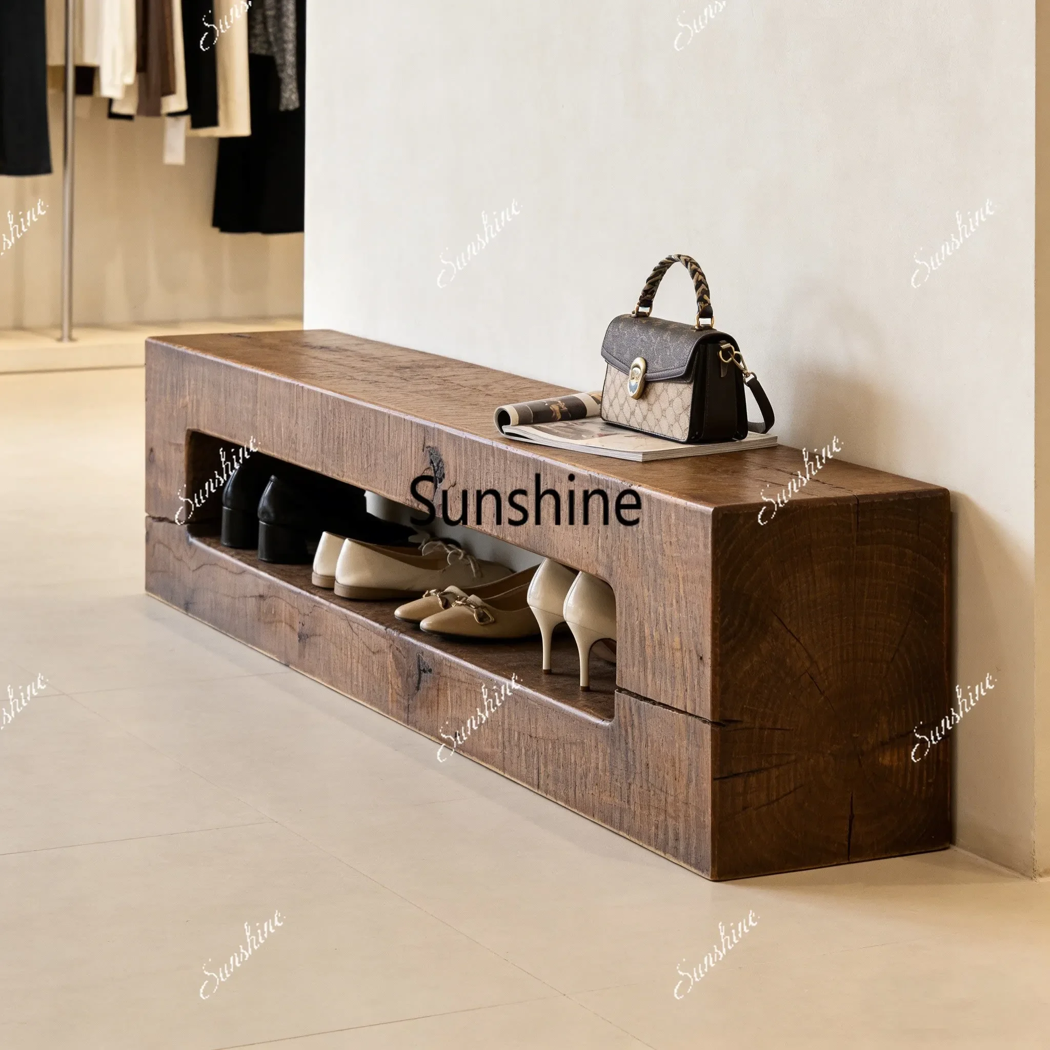 YWabi Sandy Wind Log Bench Clothing Store Shopping Mall Rest Homestay TV Cabinet
YWabi Sandy Wind Log Bench Clothing Store Shopping Mall Rest Homestay TV Cabinet