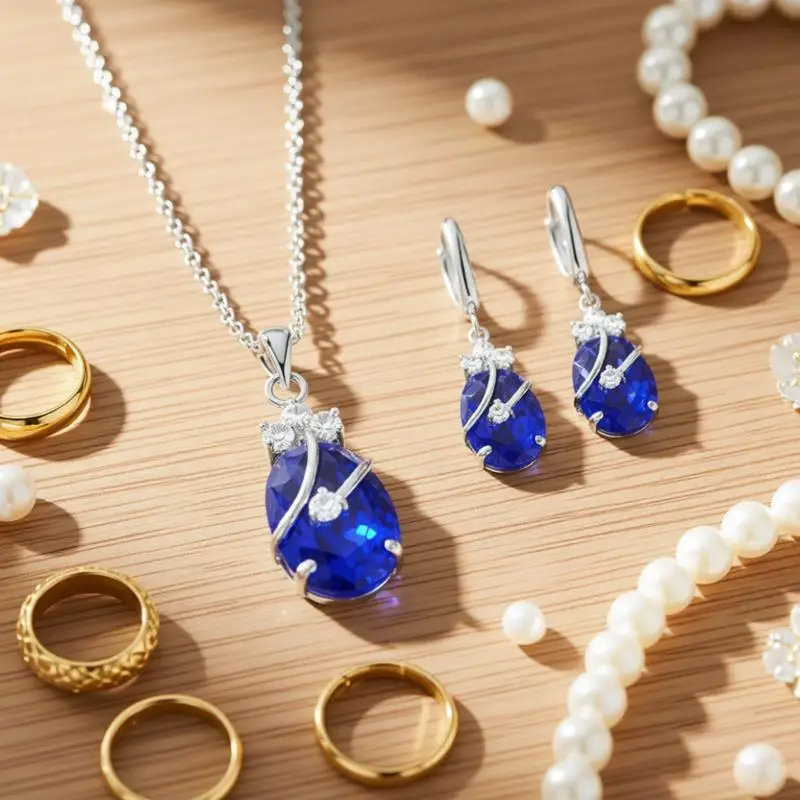 Retro 925 Sterling Silver Oval Crystal Zircon Necklace Drop Earrings Set for Women Girls Engagement Party Jewelry Gift Accessory
Retro 925 Sterling Silver Oval Crystal Zircon Necklace Drop Earrings Set for Women Girls Engagement Party Jewelry Gift Accessory