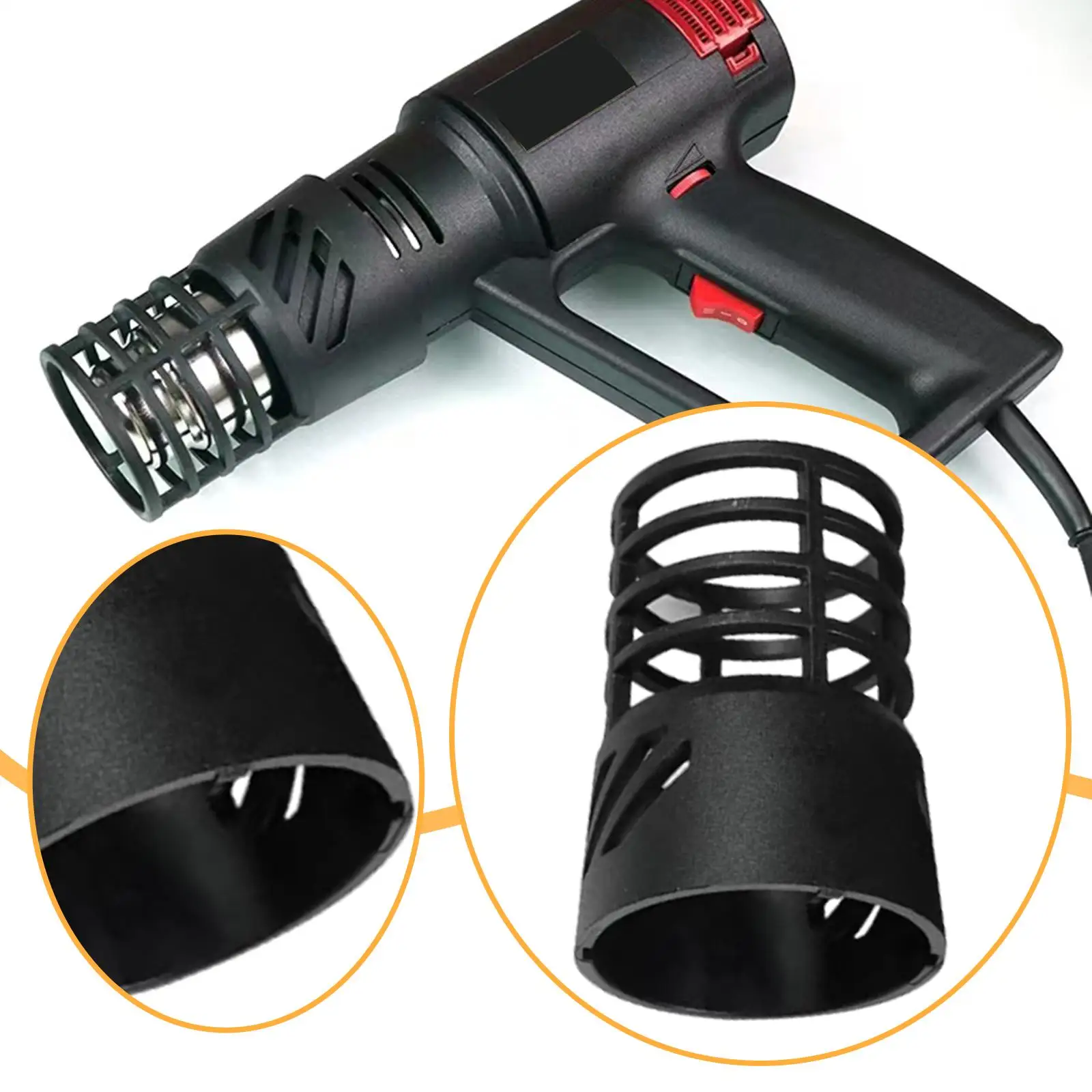 Plastic Protective Cage for Hot Air Machines Power Tool Heat Cap for Vinyl Wrapping Heat
Plastic Protective Cage for Hot Air Machines Power Tool Heat Cap for Vinyl Wrapping Heat