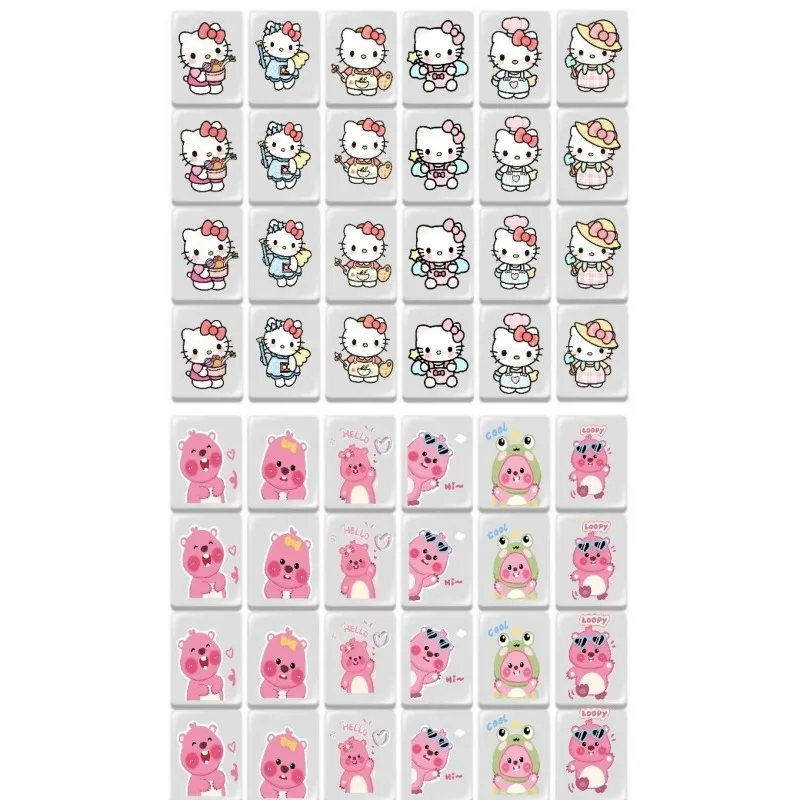 Набор маджонга Hello Kitty, 24 мм, мини-детские блоки, морская побег, игра на память, семейная вечеринка, настольная игра, развивающая игрушка-головоломка
Набор маджонга Hello Kitty, 24 мм, мини-детские блоки, морская побег, игра на память, семейная вечеринка, настольная игра, развивающая игрушка-головоломка