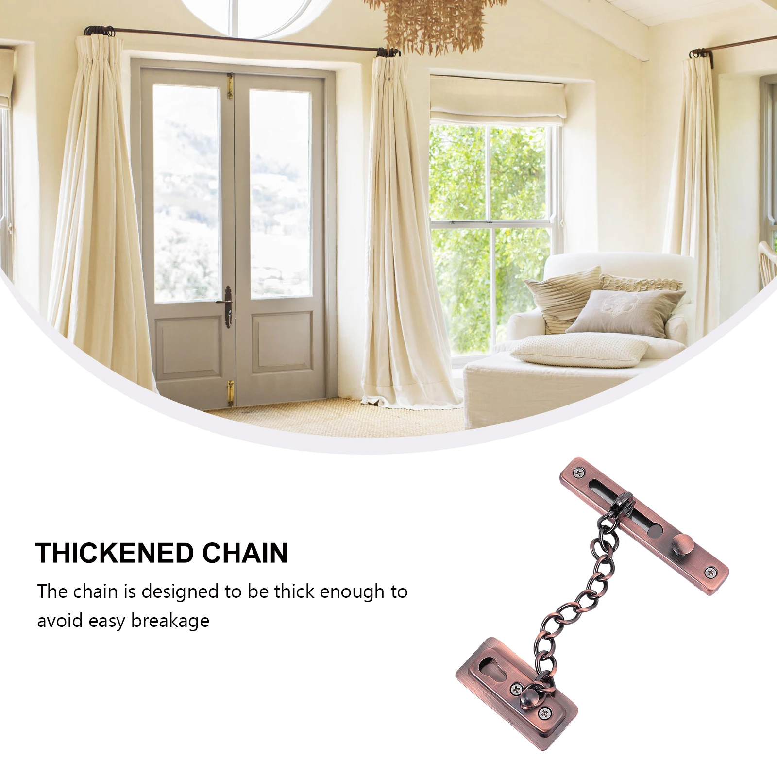 Padlock Anti-theft Door Bolt Heavy Duty Chain Indoor Stainless Steel Safety Locks
Padlock Anti-theft Door Bolt Heavy Duty Chain Indoor Stainless Steel Safety Locks