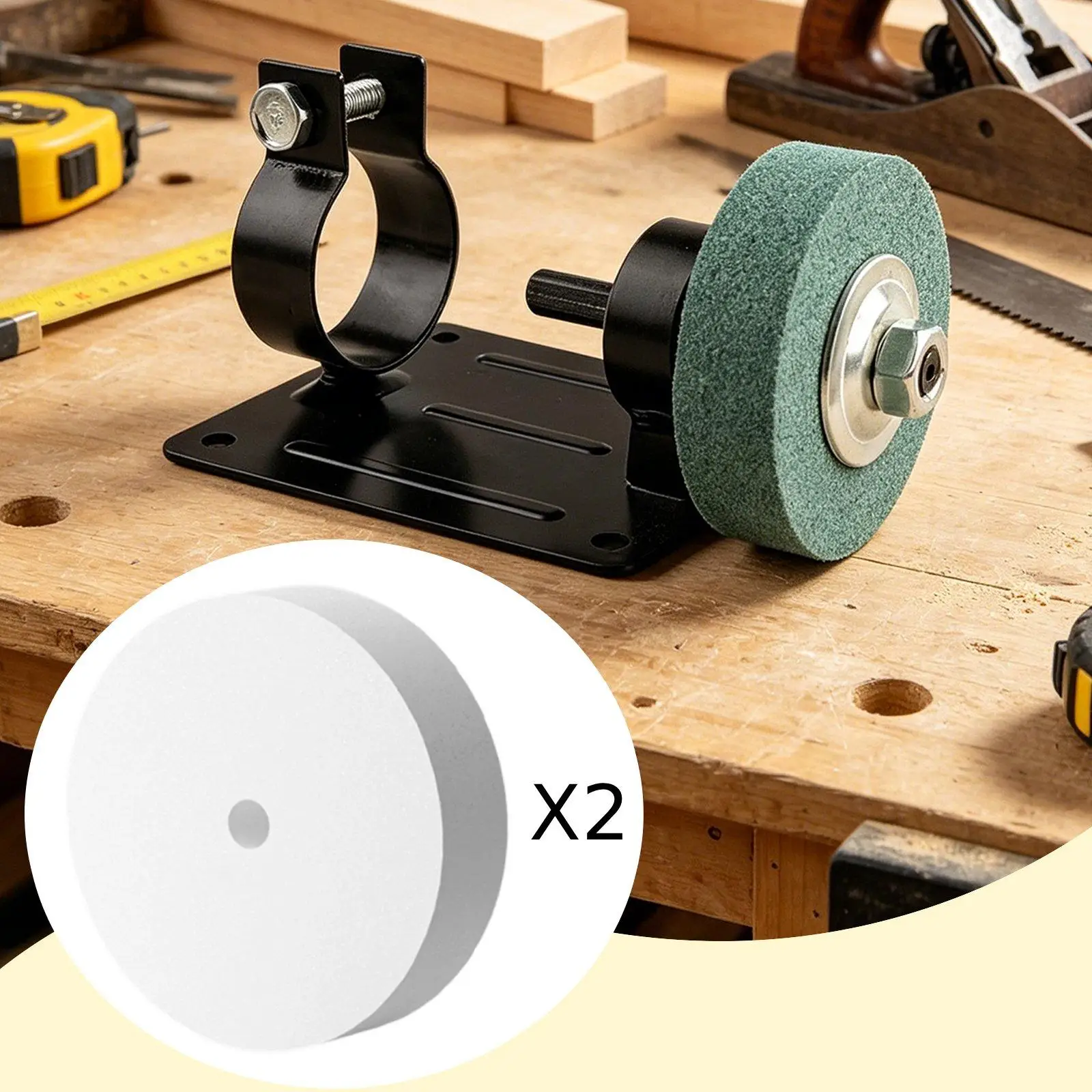 2 Pack Grinding Wheel 70mm Practical Portable Replacement Accessory for Home Bench Grinder Polishing
2 Pack Grinding Wheel 70mm Practical Portable Replacement Accessory for Home Bench Grinder Polishing