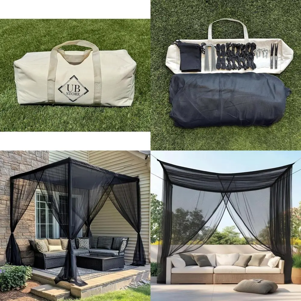 Большая москитная сетка 10x10 для патио, уличная ткань для защиты от насекомых, идеально подходит для беседки, веранды и садовой террасы
Большая москитная сетка 10x10 для патио, уличная ткань для защиты от насекомых, идеально подходит для беседки, веранды и садовой террасы