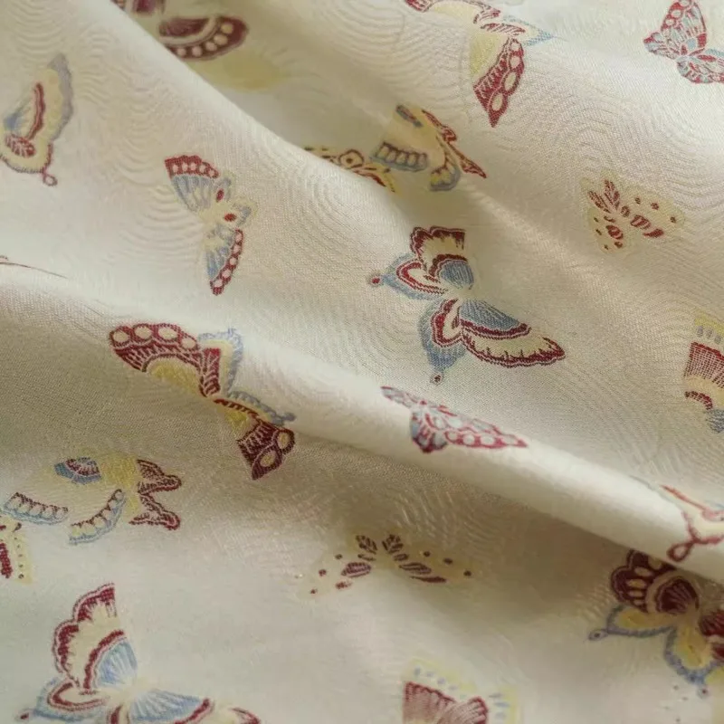Butterfly Song Brocade Jacquard Fabric Modern Chinese Hanfu Cheongsam Dress Tang Suit Vest Luxury Textured Heritage Material
Butterfly Song Brocade Jacquard Fabric Modern Chinese Hanfu Cheongsam Dress Tang Suit Vest Luxury Textured Heritage Material