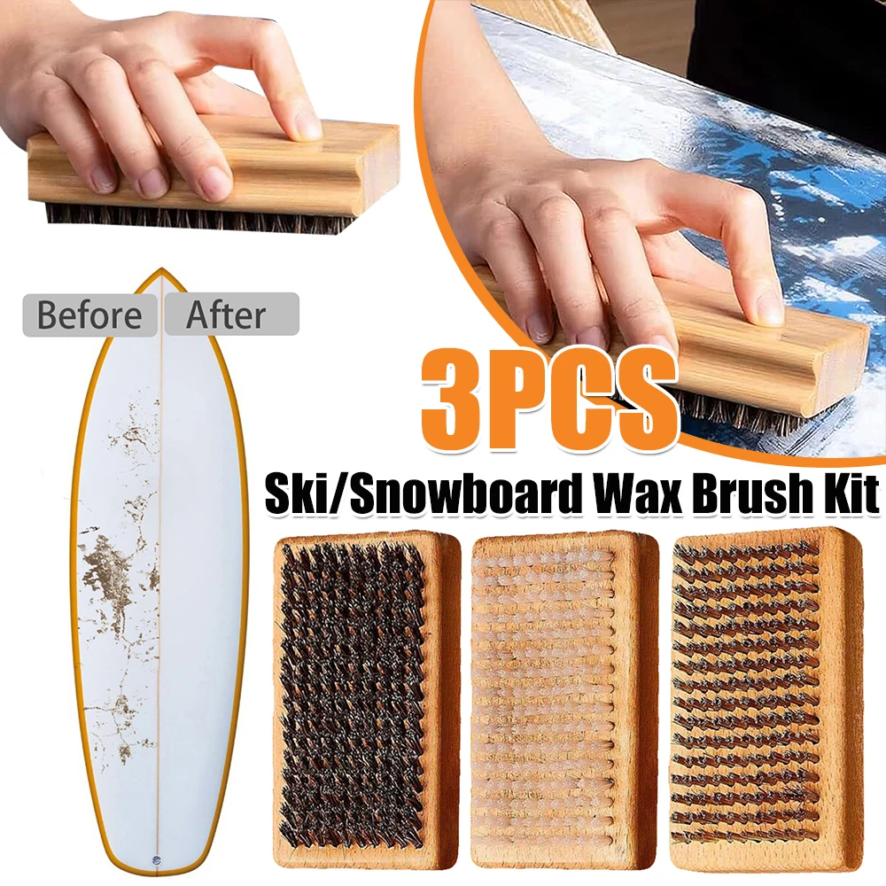 3PCS Ski/Snowboard Wax Brush Kit Ergonomic Handle Snowboard Brush Portable Ski Snowboard Tuning Brush for Outdoor Skiing
3PCS Ski/Snowboard Wax Brush Kit Ergonomic Handle Snowboard Brush Portable Ski Snowboard Tuning Brush for Outdoor Skiing