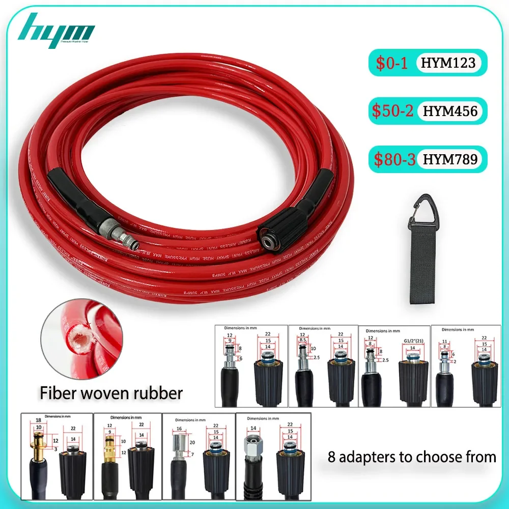 High - pressure Spray Cleaning Tube with Wash Gun and 8 Adapters Suitable for Karcher/Bosch/Lavor 0.5-40M for Efficient Cleaning
High - pressure Spray Cleaning Tube with Wash Gun and 8 Adapters Suitable for Karcher/Bosch/Lavor 0.5-40M for Efficient Cleaning