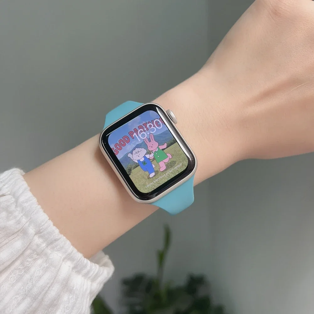 Excellent Silicone Strap For Apple Watch band slim for iwatch women Series 10/9/8/7/6 38mm 40mm 41mm 42mm 44mm 45mm 46mm 49mm
Excellent Silicone Strap For Apple Watch band slim for iwatch women Series 10/9/8/7/6 38mm 40mm 41mm 42mm 44mm 45mm 46mm 49mm