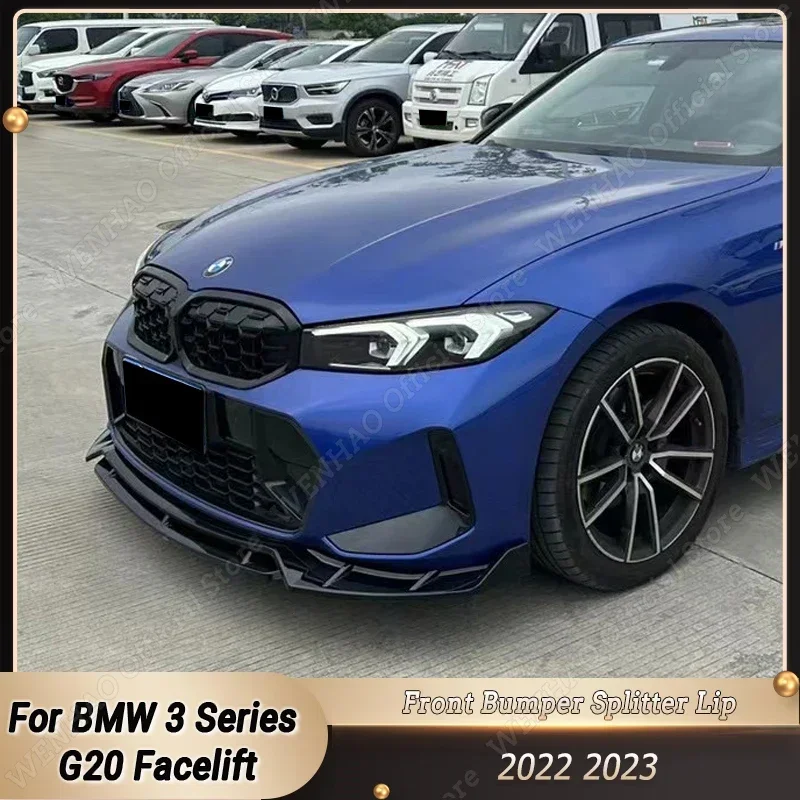 Gloss Black Car Front Bumper Lip Body Kit Spoiler Splitter Diffuser Canard For BMW 3 Series G20 Facelift 2022 2023 Accessories
Gloss Black Car Front Bumper Lip Body Kit Spoiler Splitter Diffuser Canard For BMW 3 Series G20 Facelift 2022 2023 Accessories