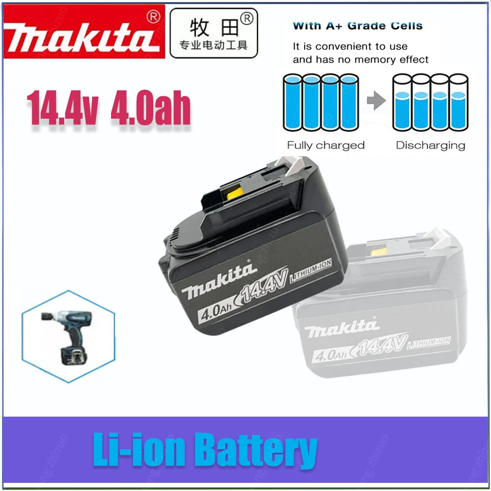 Makita BL1430 BL1415 BL1440 196875-4 194558-0 195444-8 3.0AH 4.0Ah 5.0AH 6.0Ah 14.4V rechargeable battery for LED indicator
Makita BL1430 BL1415 BL1440 196875-4 194558-0 195444-8 3.0AH 4.0Ah 5.0AH 6.0Ah 14.4V rechargeable battery for LED indicator