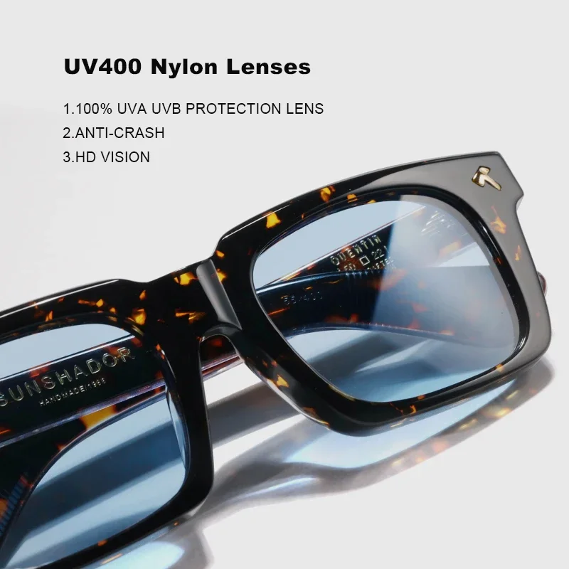Handmade Vintage Design Square Acetate Sunglasses High Quality Men Women Outdoor UV400 Protection SunGlasses Logo Customization
Handmade Vintage Design Square Acetate Sunglasses High Quality Men Women Outdoor UV400 Protection SunGlasses Logo Customization