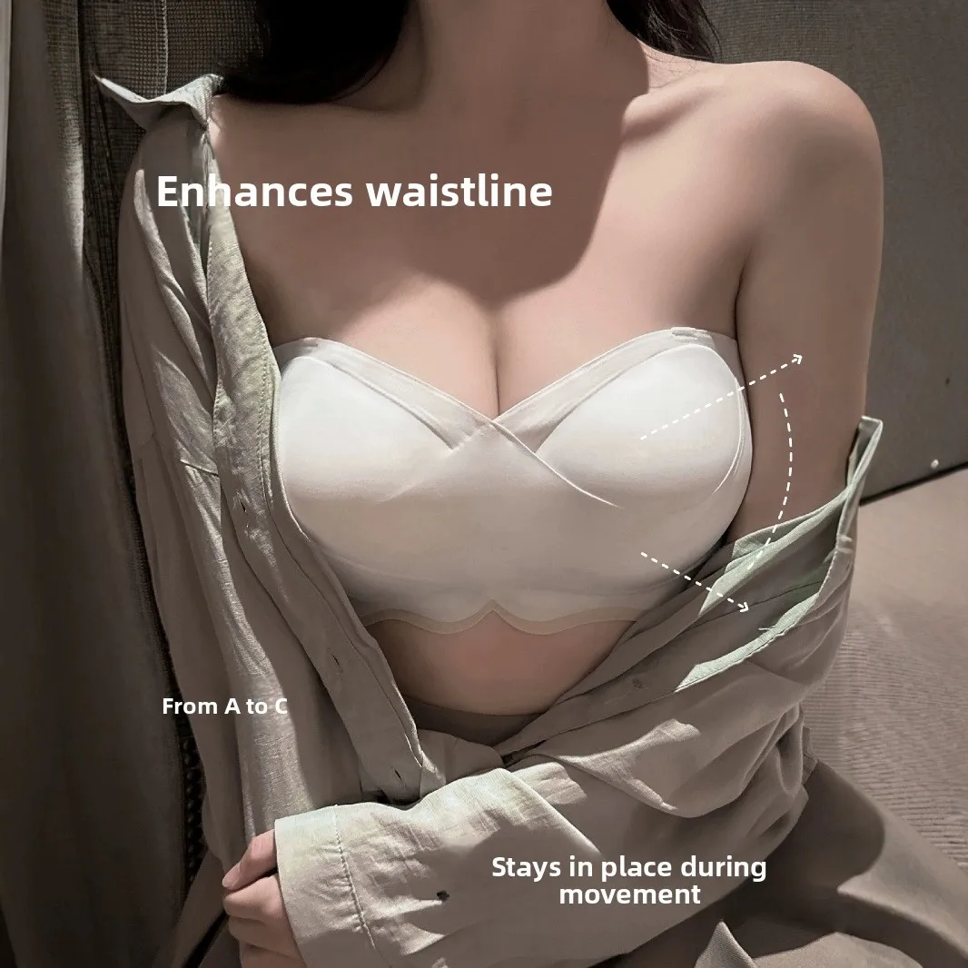 Women's Thickened Bra Underwear Gathered Cartoon Strap Design Anti-slip Prevent Exposure Comfortable Sensation Home Clothes
Women's Thickened Bra Underwear Gathered Cartoon Strap Design Anti-slip Prevent Exposure Comfortable Sensation Home Clothes