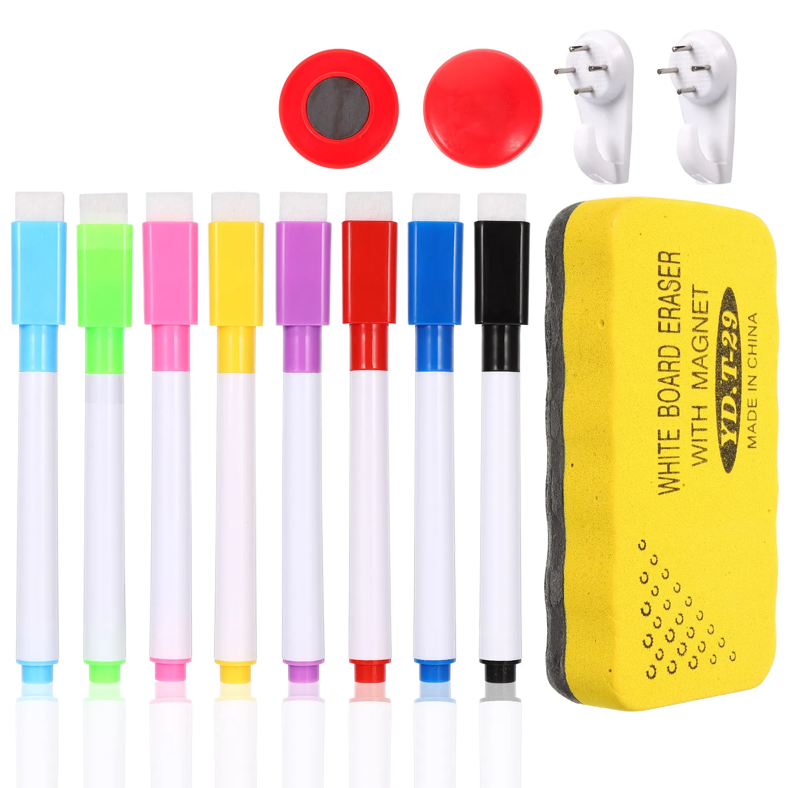 1Set Magnetic Whiteboard Kit All in One Kit Includes Eraser Pens Hooks Pins Safe for Kids Adults Smooth Surface Whiteboard Parts
1Set Magnetic Whiteboard Kit All in One Kit Includes Eraser Pens Hooks Pins Safe for Kids Adults Smooth Surface Whiteboard Parts