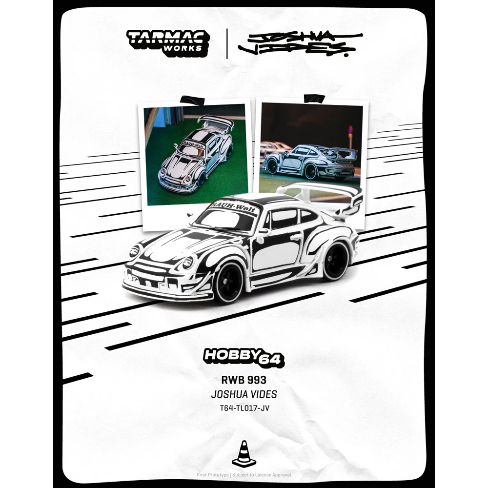 PreSale TW 1/64 Diecast Model Car RWB 993 - Designed by JOSHUA VIDES High Performance Limited Edition Gift for Boys Adults
PreSale TW 1/64 Diecast Model Car RWB 993 - Designed by JOSHUA VIDES High Performance Limited Edition Gift for Boys Adults