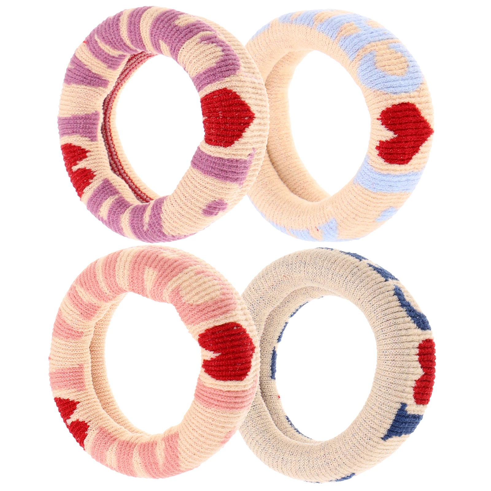 4pcs Wide Edge Towel Hair Rings Comfortable Decorative Fabric Heart Bands for Women Nurses Hair Care Styling Accessories
4pcs Wide Edge Towel Hair Rings Comfortable Decorative Fabric Heart Bands for Women Nurses Hair Care Styling Accessories