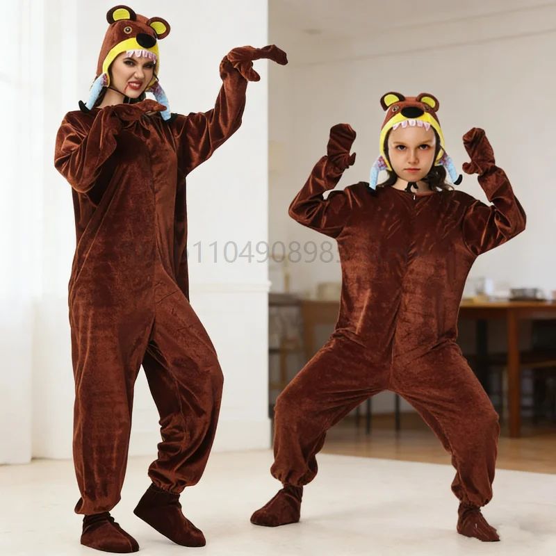 Unisex Brown Bear Cosplay Mascot Costume Adult enfant Plush Animal Cosplay Jumpsuit for Party Carnival Performance
Unisex Brown Bear Cosplay Mascot Costume Adult enfant Plush Animal Cosplay Jumpsuit for Party Carnival Performance
