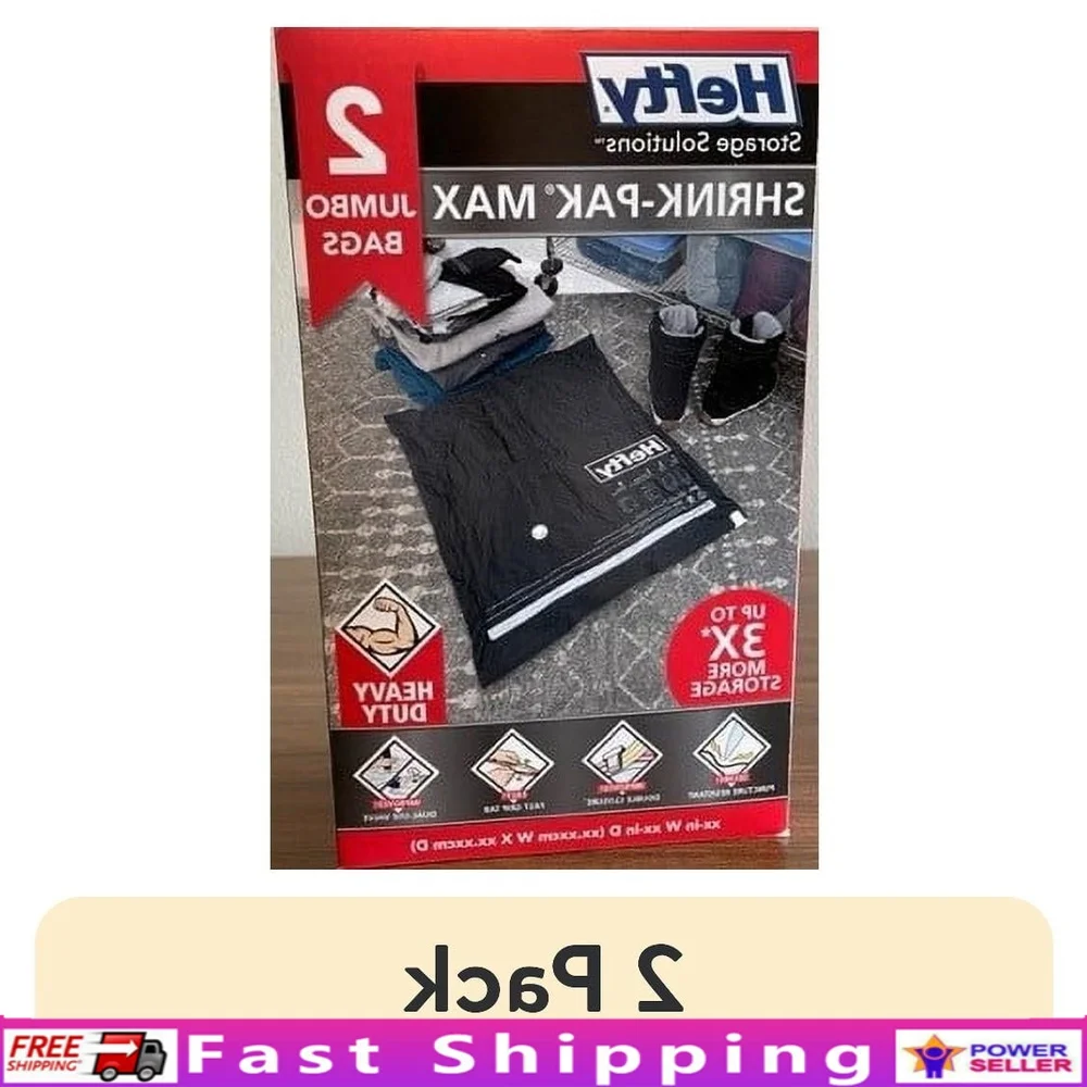 2 упаковки Jumbo, вакуумные пакеты для хранения, органайзеры для гаража, компрессионные пакеты, защита от насекомых от воды, прочная экономия места
2 упаковки Jumbo, вакуумные пакеты для хранения, органайзеры для гаража, компрессионные пакеты, защита от насекомых от воды, прочная экономия места