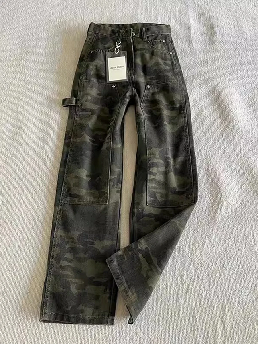 American Sle Retro Camouflage Workwear Jeans Men's Slim Straight Leg Pants Vintage Waed Micro Flared Trousers
American Sle Retro Camouflage Workwear Jeans Men's Slim Straight Leg Pants Vintage Waed Micro Flared Trousers