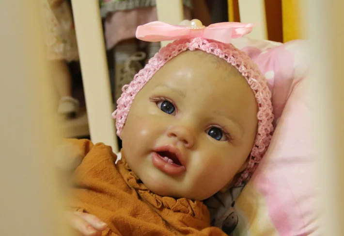 EGO 24inch Reborn Doll Lottie Newborn Baby Size Hand Painted Hair Painted Finished
EGO 24inch Reborn Doll Lottie Newborn Baby Size Hand Painted Hair Painted Finished
