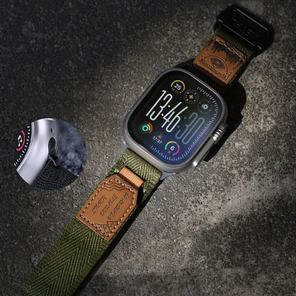 Nylon Strap for Apple Watch Ultra 8 Band 49mm 45mm 41mm 44mm 40mm 38/42mm Men Sport loop for iWatch Series 9 8 SE 7 6 5 Bracelet
Nylon Strap for Apple Watch Ultra 8 Band 49mm 45mm 41mm 44mm 40mm 38/42mm Men Sport loop for iWatch Series 9 8 SE 7 6 5 Bracelet