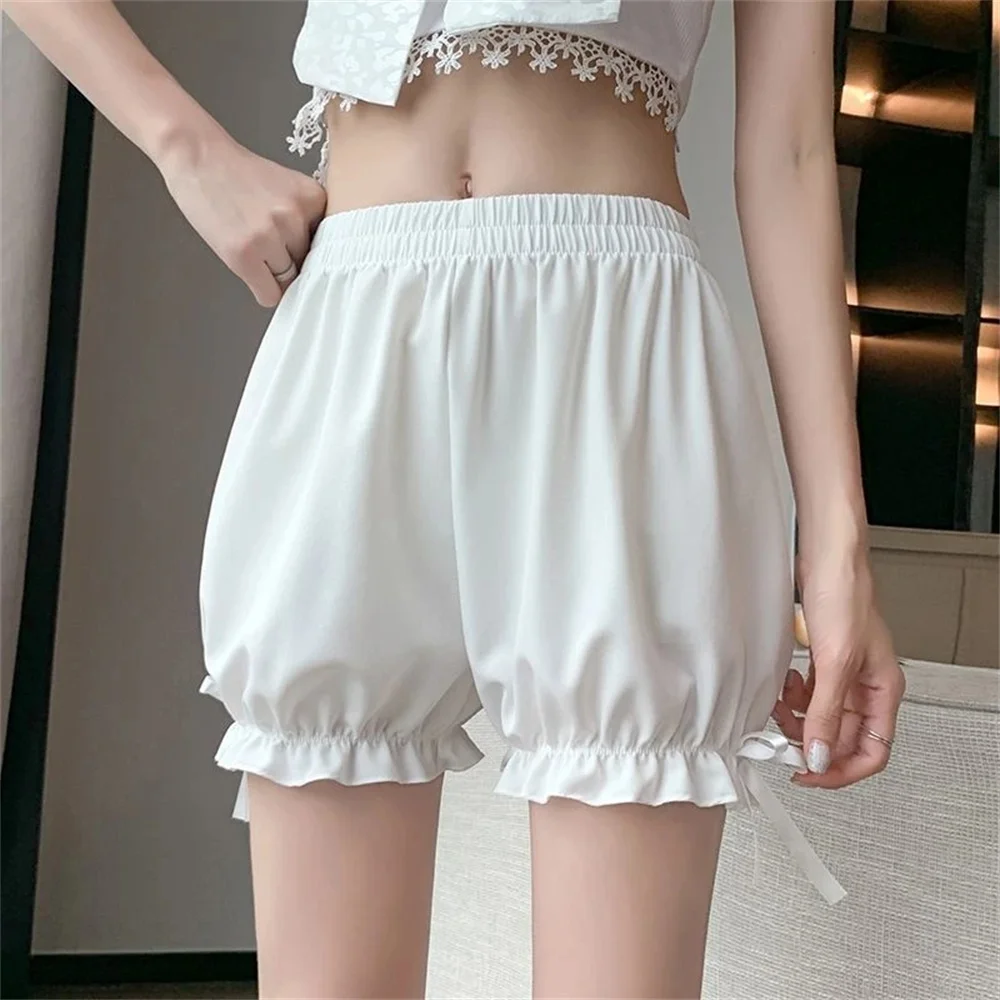 Summer bows Short Women JK Lolita Leggings Outerwear Loose Bloomer Shorts Safety Pants Bloomers Maid Ruffle Pumpkin Pants Shorts
Summer bows Short Women JK Lolita Leggings Outerwear Loose Bloomer Shorts Safety Pants Bloomers Maid Ruffle Pumpkin Pants Shorts