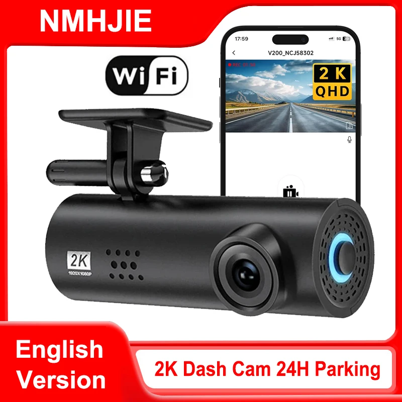 2K Dash Cam for Car DVR WiFi Video Recorder Dashboard Camera Night Vision Loop Recording Black Box 24H Parking Car Assecories
2K Dash Cam for Car DVR WiFi Video Recorder Dashboard Camera Night Vision Loop Recording Black Box 24H Parking Car Assecories