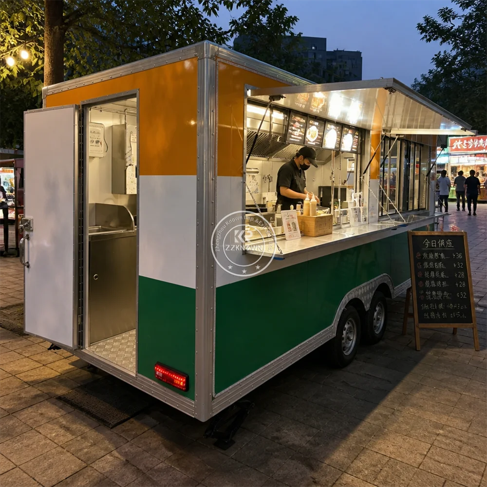 USA Customized Food Trailer Fully Equipped Mobile Street Waffle Truck Hot Dog Snack Trailer Concession Food Truck
USA Customized Food Trailer Fully Equipped Mobile Street Waffle Truck Hot Dog Snack Trailer Concession Food Truck