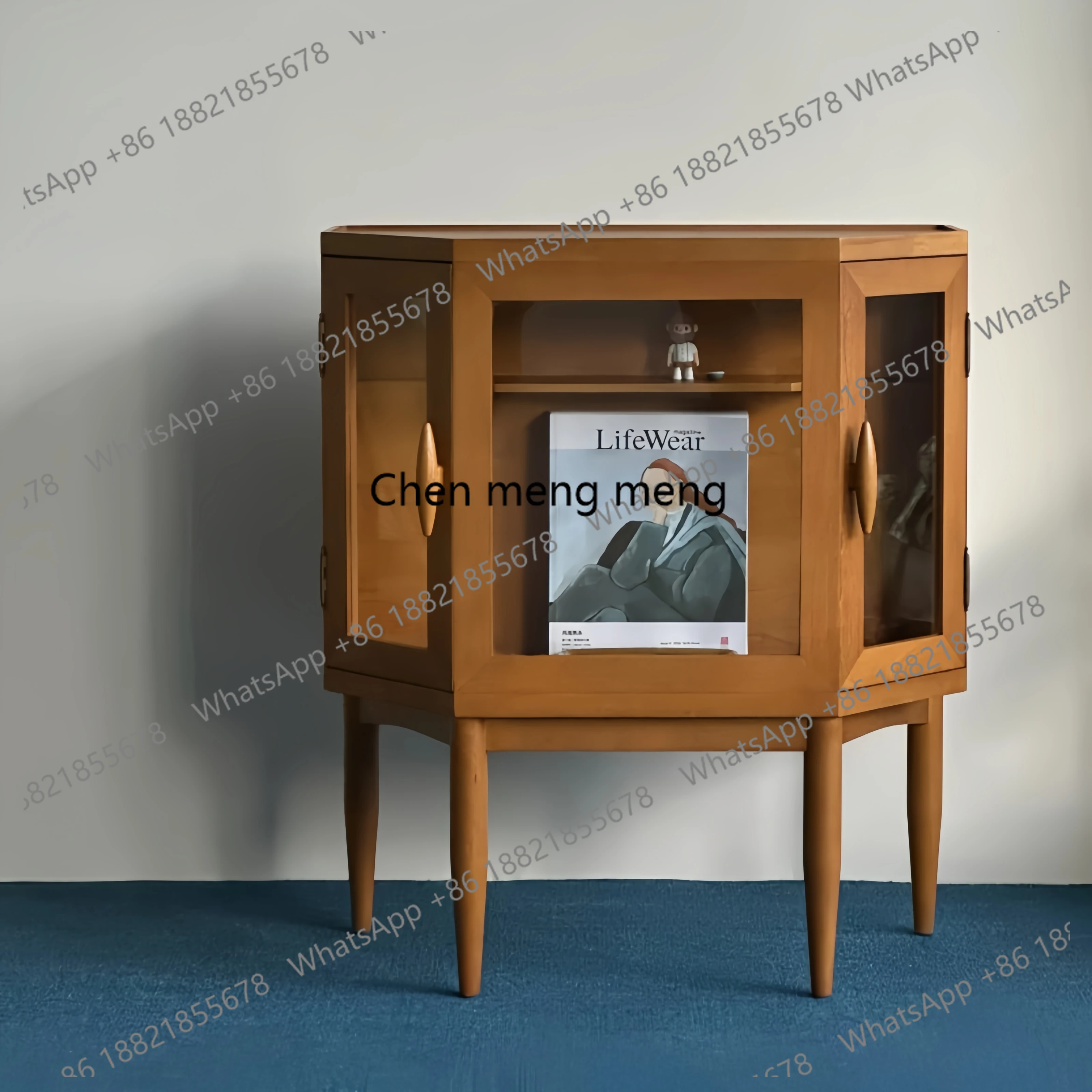 Medieval solid wood hexagonal display cabinet, living room designer storage cabinet display cabinet
Medieval solid wood hexagonal display cabinet, living room designer storage cabinet display cabinet