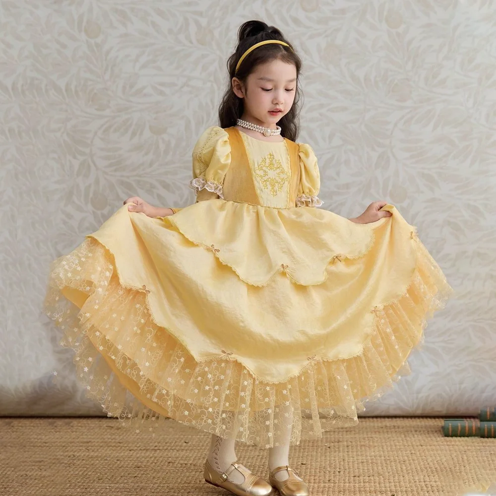French Princess Dress Elegant Tutu Birthday Gown Birthday Party Night Gift Clothes For Kids Girl 3 to 9 Years Old Prom Costumes
French Princess Dress Elegant Tutu Birthday Gown Birthday Party Night Gift Clothes For Kids Girl 3 to 9 Years Old Prom Costumes