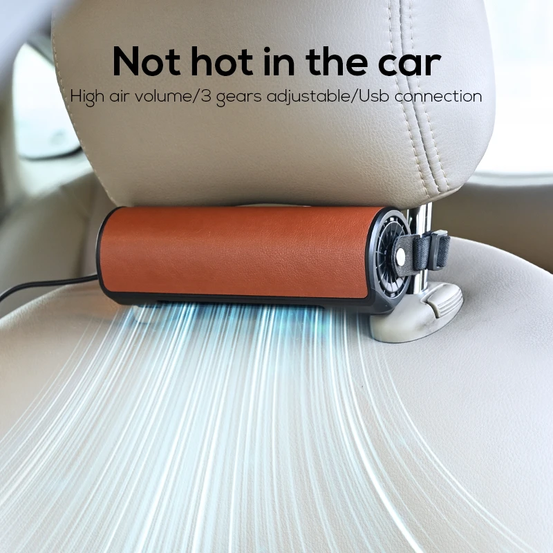 New Interior Rear Headrest Fan USB Plug In Car Seat Fan Wind Power Up To Low Noise Car Rear Seat Creative Fan Car Fan
New Interior Rear Headrest Fan USB Plug In Car Seat Fan Wind Power Up To Low Noise Car Rear Seat Creative Fan Car Fan