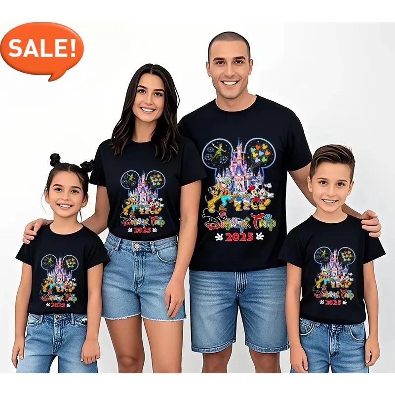 Disney Travel Mickey and His Friends 2025 Printed T-shirt for Parents Children Short Sleeves Suitable for Casual Family Wear
Disney Travel Mickey and His Friends 2025 Printed T-shirt for Parents Children Short Sleeves Suitable for Casual Family Wear
