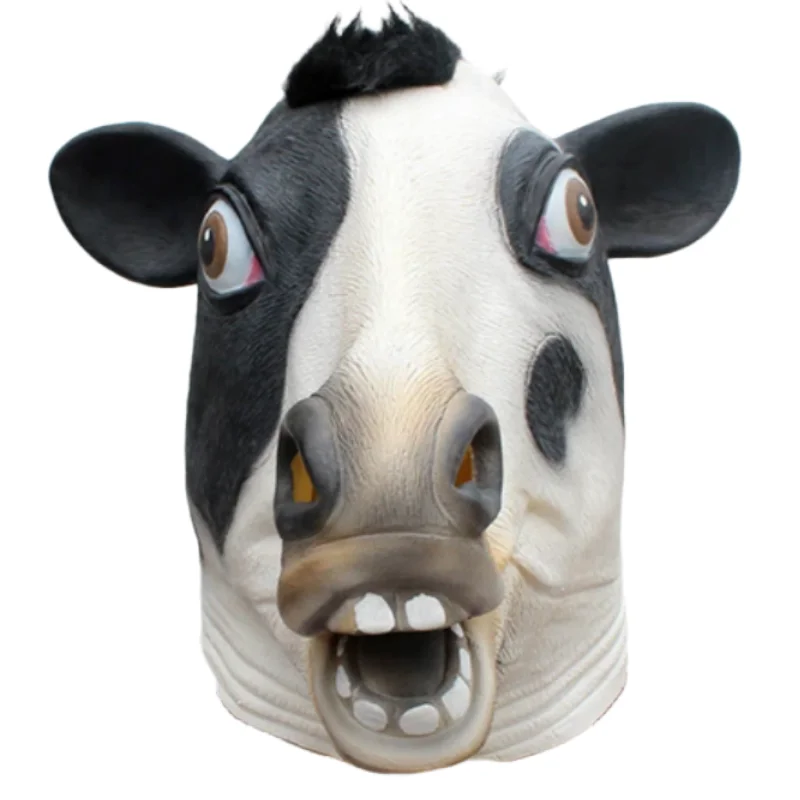 Cow Mask Animal Head Mask Funny Masquerade Party Black Cow Latex Costume Adults Halloween Christmas Holiday Festival Gifts
Cow Mask Animal Head Mask Funny Masquerade Party Black Cow Latex Costume Adults Halloween Christmas Holiday Festival Gifts