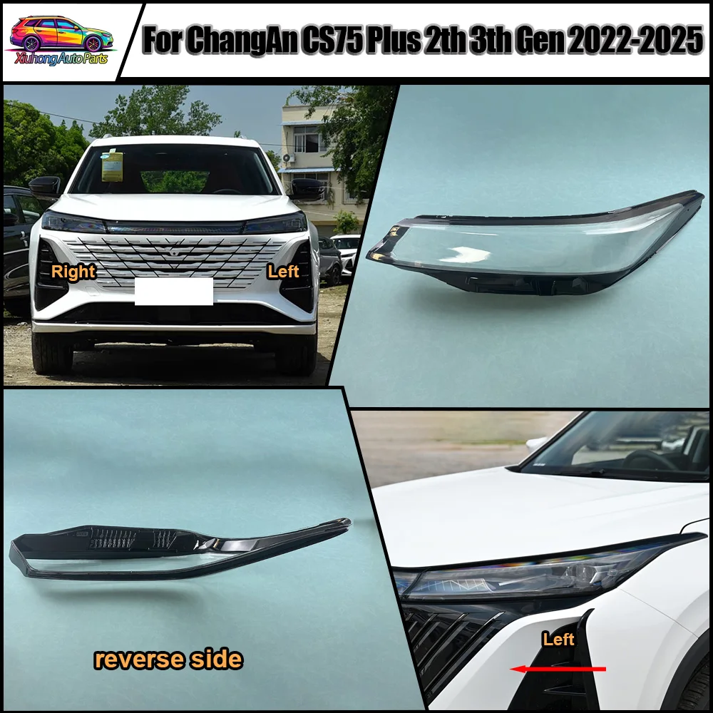 For ChangAn 2022 2023-2025 CS75 Plus 2th 3th Gen Headlamp Cover Transparent Lampshade Headlight Shell Mask Lens Plexiglass
For ChangAn 2022 2023-2025 CS75 Plus 2th 3th Gen Headlamp Cover Transparent Lampshade Headlight Shell Mask Lens Plexiglass