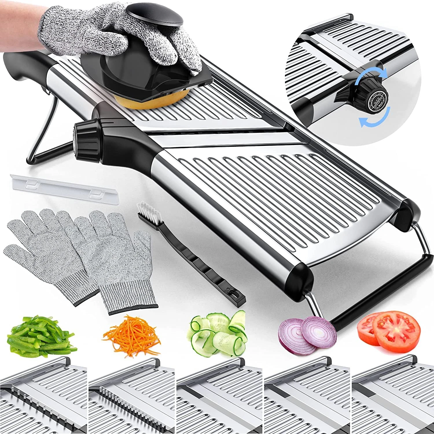 Customized Manual Vegetable Cutter Onion Potato Slicer Vegetable Slicer Stainless Steel Adjustable Mandoline Slicer for Kitchen
Customized Manual Vegetable Cutter Onion Potato Slicer Vegetable Slicer Stainless Steel Adjustable Mandoline Slicer for Kitchen